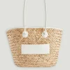 Clearance Adryan Medium Straw Basket Women Shopping Bags