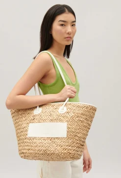 Clearance Adryan Medium Straw Basket Women Shopping Bags