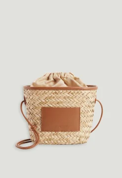 Cheap Adryan Small Straw Basket Women Crossbody Bags