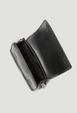 Shop Angeli Black Quilted Leather Bag Women Crossbody Bags