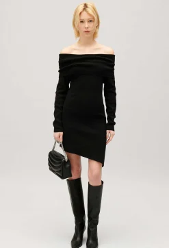 Best Asymmetric Knitted Dress Women Dresses