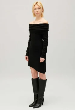 Best Asymmetric Knitted Dress Women Dresses