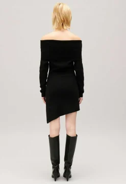 Best Asymmetric Knitted Dress Women Dresses