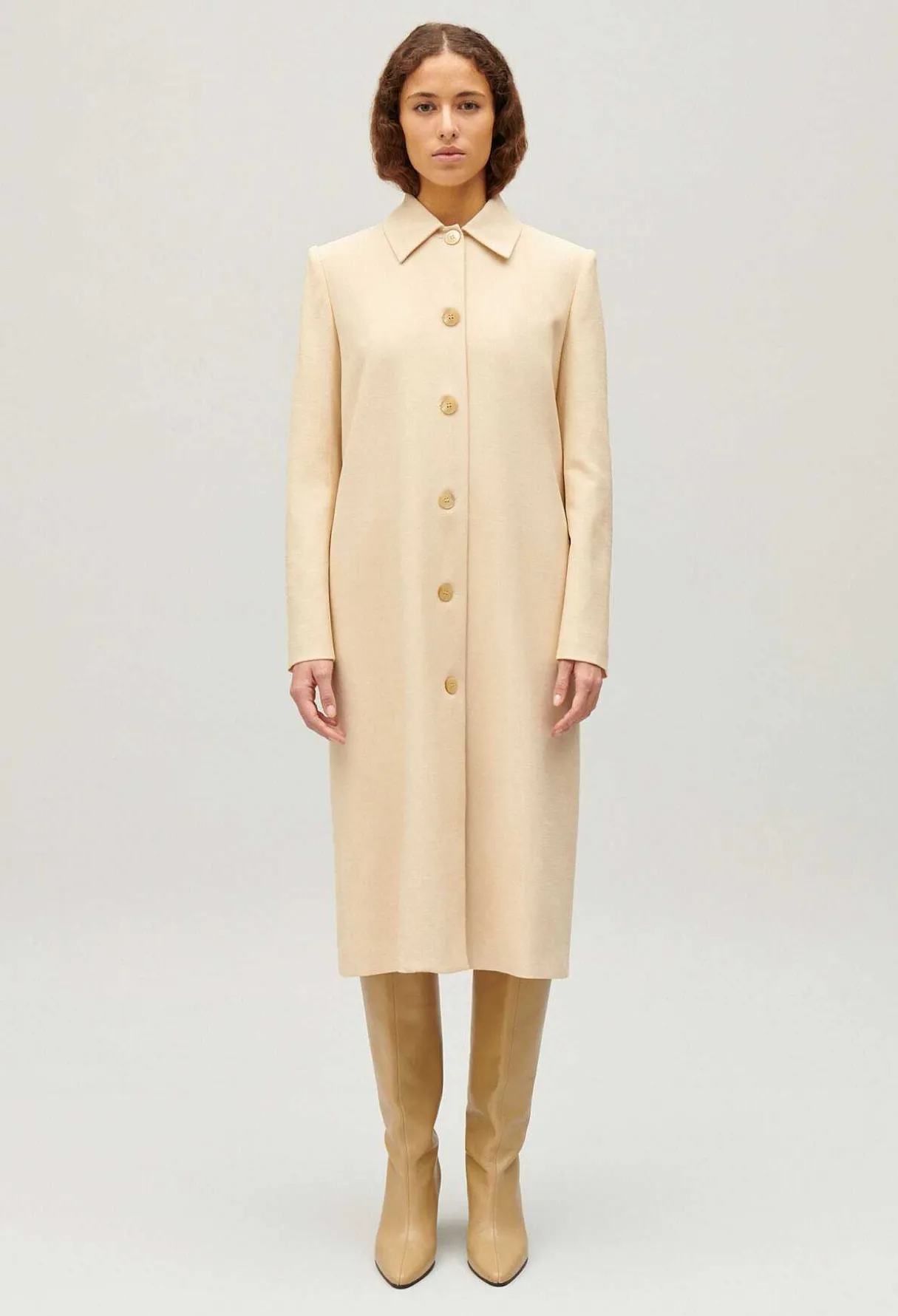 Store Beige Coat Women Jackets And Coats