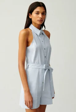 Clearance Belted Playsuit Women Jumpsuits