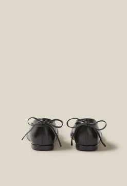 Online Black Leather Ballet Pumps Women Sandals, Pumps And Mules