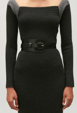Clearance Black Leather Belt Women Belts