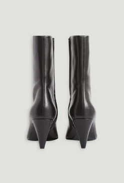Best Sale Black Leather Boots Women Booties And Boots