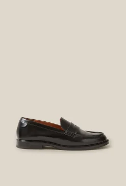 Sale Black Leather Loafers Women Loafers