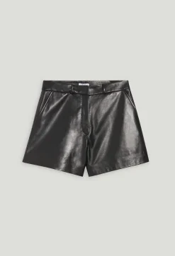 Store Black Leather Shorts Women Skirts And Shorts