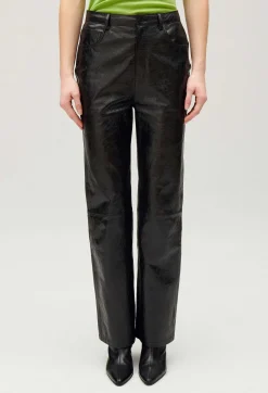 Online Black Leather Trousers Women Jeans And Trousers