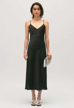 Discount Black Midi Babydoll Dress Women Dresses
