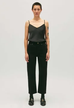 Discount Black Strappy Top Women Tops And Shirts