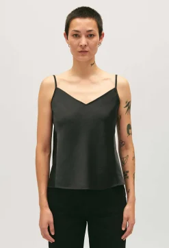 Discount Black Strappy Top Women Tops And Shirts