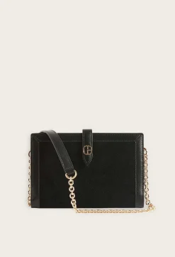 Store Black Suede Clutch Bag Women Crossbody Bags