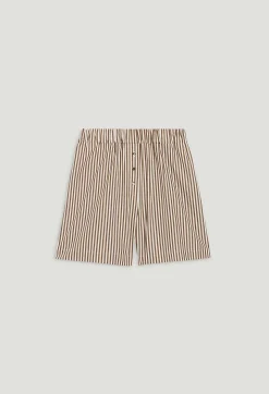 Fashion Bronze Striped Shorts Women Skirts And Shorts