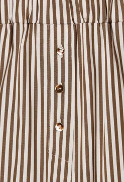 Fashion Bronze Striped Shorts Women Skirts And Shorts