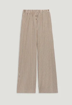 Discount Bronze Striped Trousers Women Jeans And Trousers