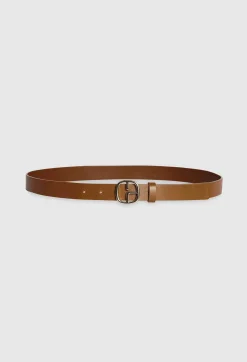 Sale Brown Leather Monogram Belt Women Belts