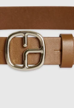 Sale Brown Leather Monogram Belt Women Belts