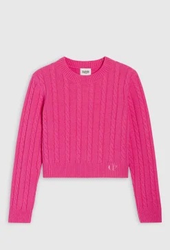 Best Cable Knit Cropped Jumper Women Sweaters And Cardigans