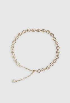 Sale Chain Monogram Belt Women Belts