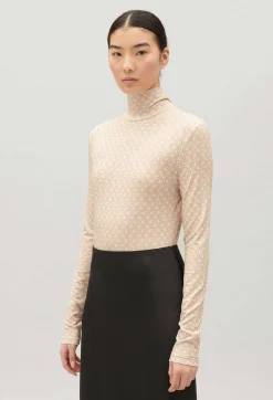 Hot Cp Patterned Beige Undershirt Women T-Shirts