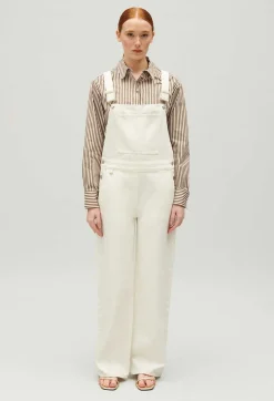 Best Cream Denim Dungarees Women Jumpsuits