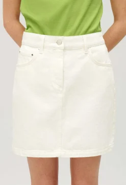 Online Cream Denim Short Skirt Women Skirts And Shorts