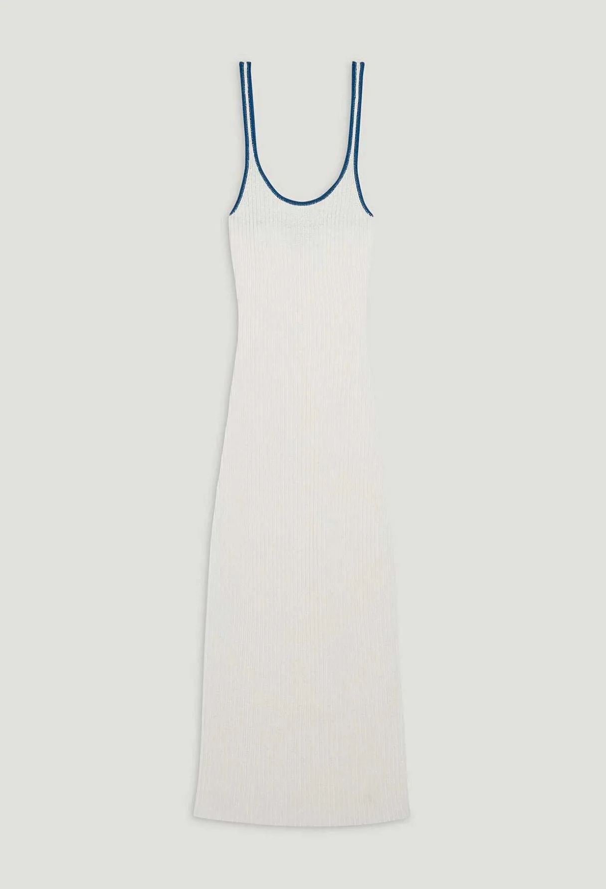 New Cream Knitted Maxi Dress Women Dresses