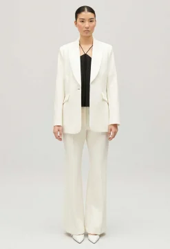 Cheap Dual Fabric Suit Jacket Women Blazers