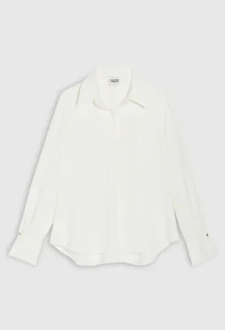 Best Sale Ecru Flowing Blouse Women Tops And Shirts