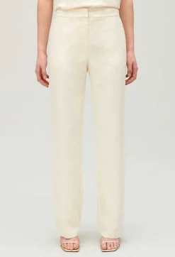 Sale Ecru Sequinned Trousers Women Jeans And Trousers