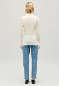 Cheap Ecru Shirt Women Sweaters And Cardigans