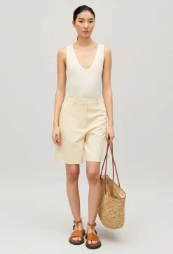 Store Ecru Vest Top Women Tops And Shirts