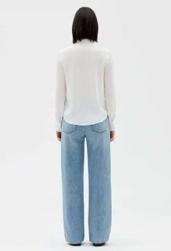 Flash Sale Ecru Victorian Collar Blouse Women Tops And Shirts