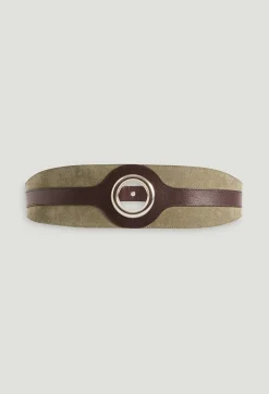 Outlet Eyelet Leather Belt Women Belts