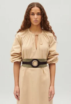 Outlet Eyelet Leather Belt Women Belts