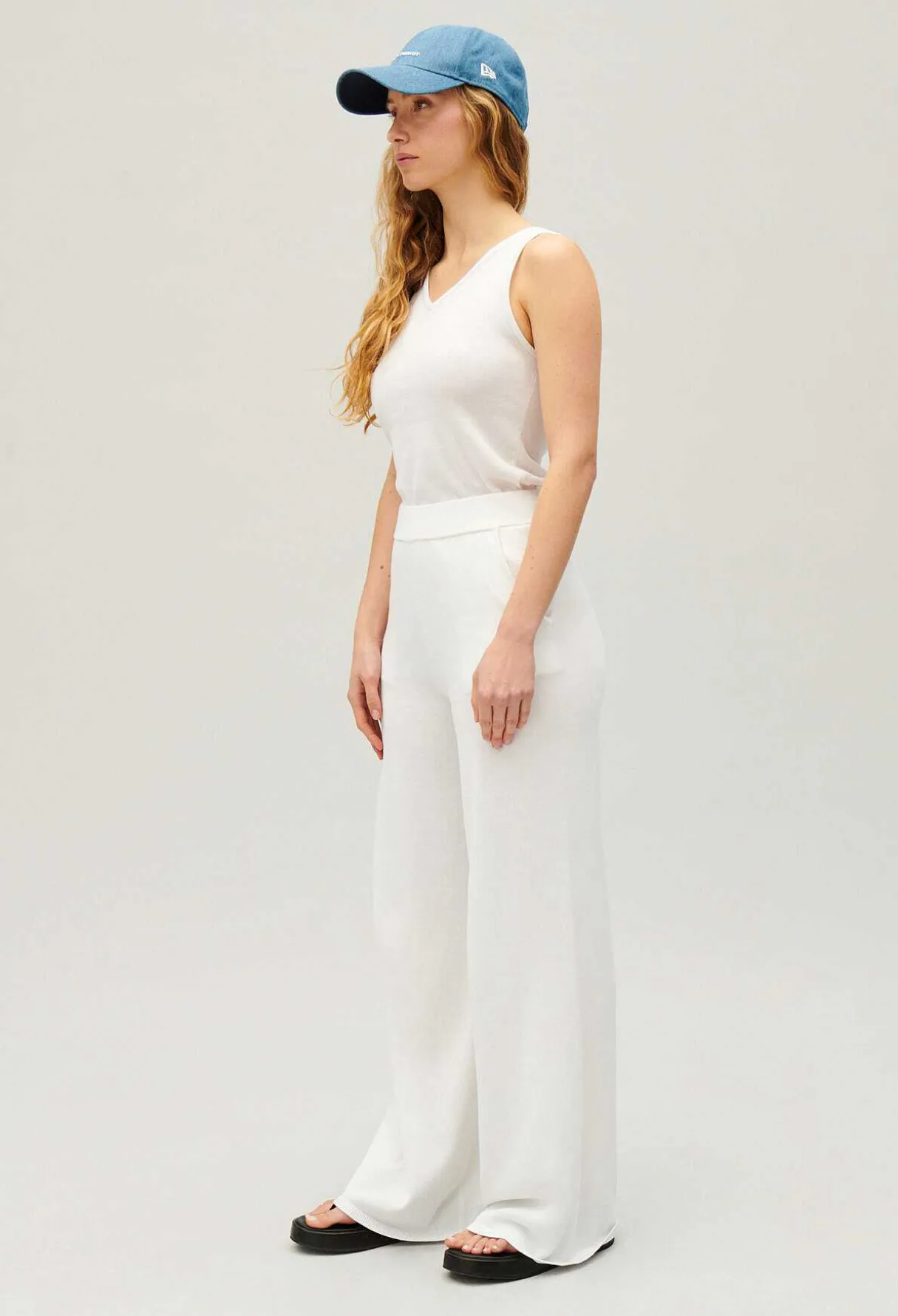 Outlet Floaty Knit Trousers Women Jeans And Trousers