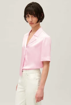 Clearance Floaty Short-Sleeved Shirt Women Tops And Shirts