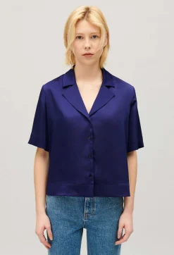 Online Floaty Short-Sleeved Shirt Women Tops And Shirts