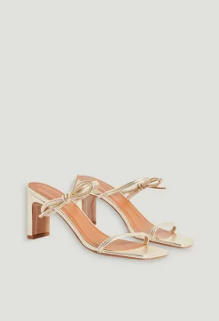 Discount Gold Leather Sandals Women Sandals, Pumps And Mules