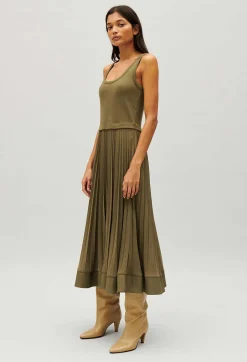 New Illusion Effect Maxi Dress Women Dresses