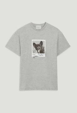 Clearance Jean Toto Print T-Shirt Women T-Shirts