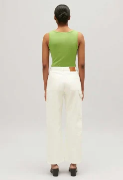 Clearance Jean-Pierre Ecru Straight-Leg Jeans Women Jeans And Trousers