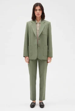 Best Sale Khaki Suit Jacket Women Blazers