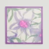 Store Lilac Silk Patterned Scarf Women Shawls And Collars