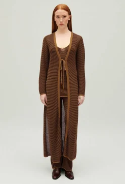 Online Long Brown Cardigan Women Sweaters And Cardigans