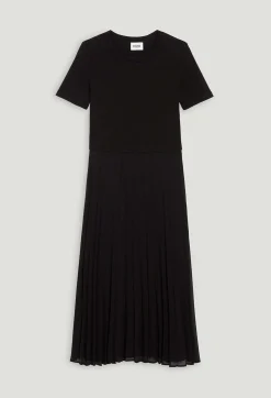 Cheap Long Dual-Fabric Twist Dress Women Dresses