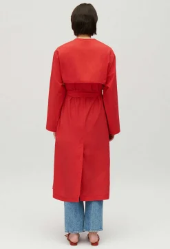 Best Long Red Trench Coat Women Jackets And Coats